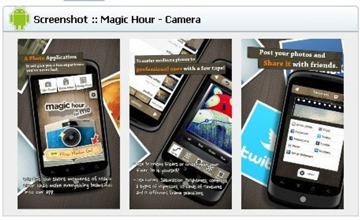 App Protography (แอพฯตกแต่งภาพ) Android : Magic Hour - Camera
