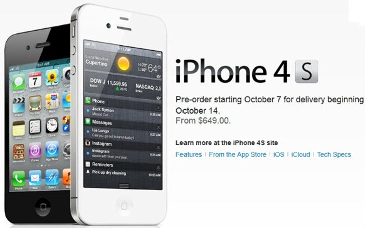 ราคา iPhone 4S แบบไม่ติดสัญญามาแล้ว