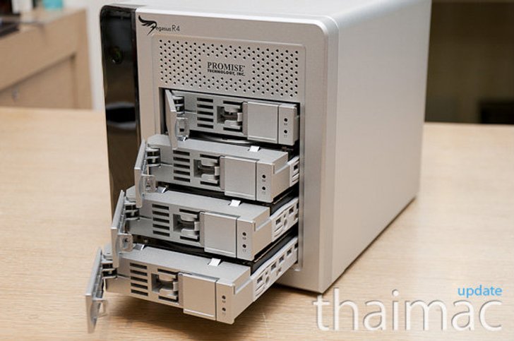 Promise Pegasus R4, R6 Thunderbolt External Drive (+video)