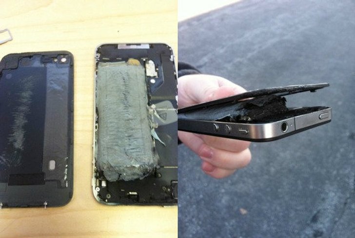 iPhone 4 ไฟติดเองอีกแล้วในขณะที่ทำการชาร์จ