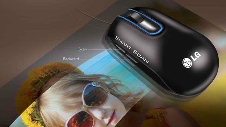 LG นำเสนอ LSM-100 Scanner Mouse ครั้งแรกของโลกที่เมาส์มีคุณสมัติสแกนภาพได้ในตัวเดียว