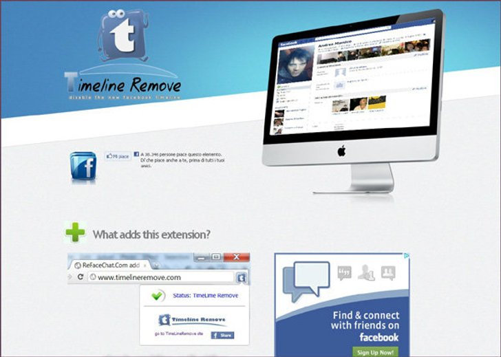 แค่คลิก... หน้า Timeline ก็หายวั๊บกลับไปเป็น Facebook ที่จริงใจเหมือนเดิม
