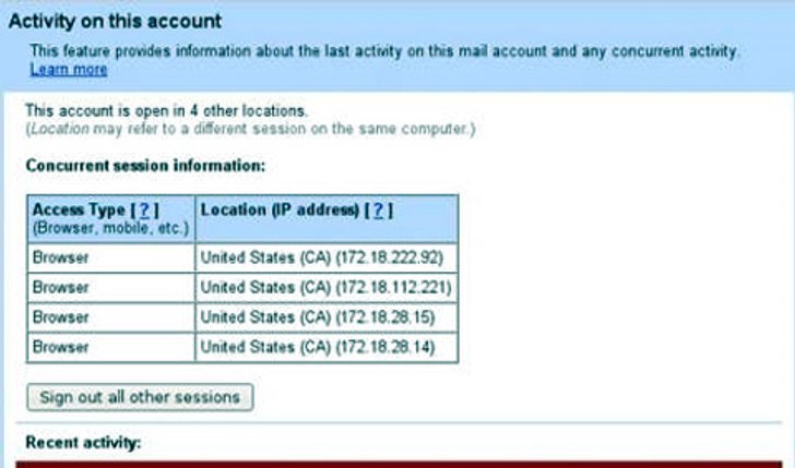 Gmail เตือนผู้ใช้หากมีใครพยายามแฮค!!!