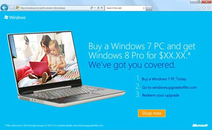 พีซี Win7 อัพฯ Win8 Pro แค่ 450 บ.?
