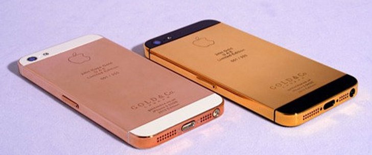 รายแรกของโลกสร้าง iPhone 5 ด้วยทองคำ 24kt