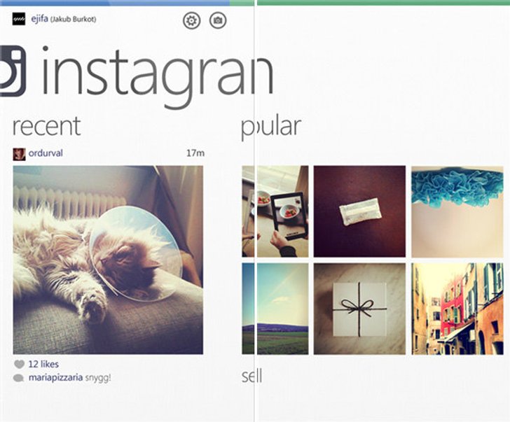 Instagram บน Windows Phone 8 มาแล้ว !