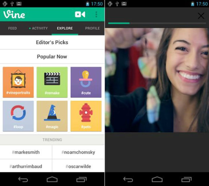 แค่สัปดาห์เดียว Vine แซง Ig ไปแล้ว