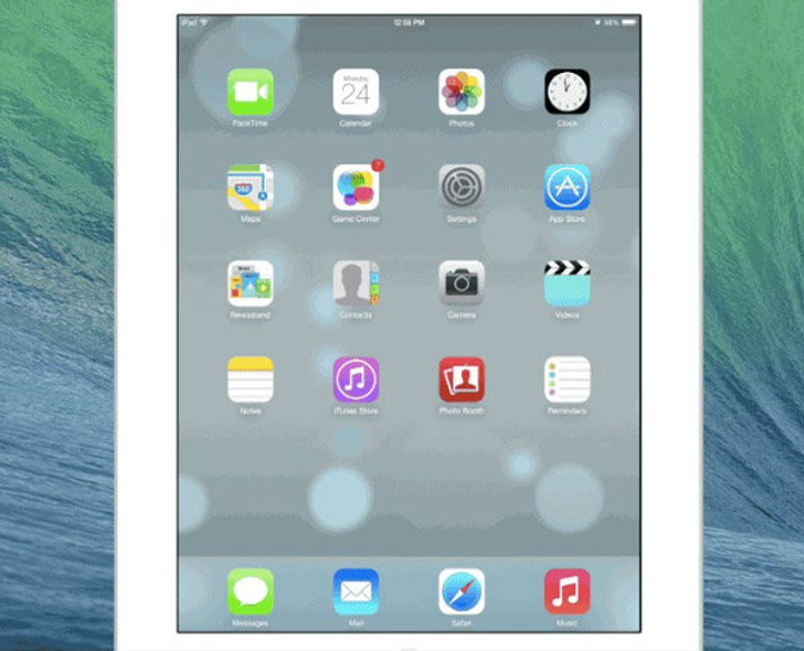 ชมกันชัดๆ หน้าตาของ iOS 7 บน iPad