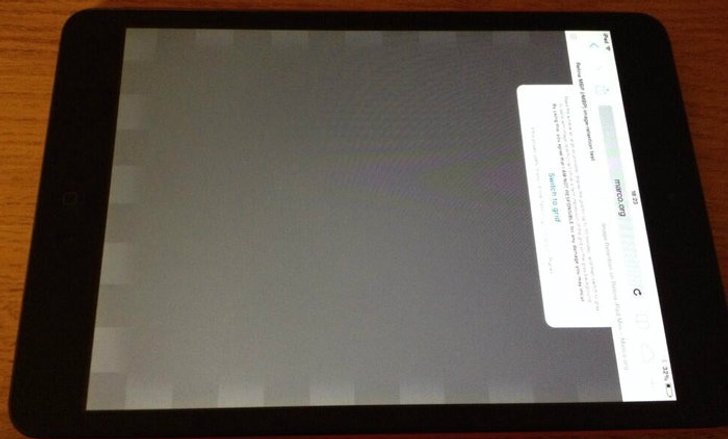 เจอปัญหาซะงั้น iPad mini Retina เจอปัญหาภาพค้างในบางตัว