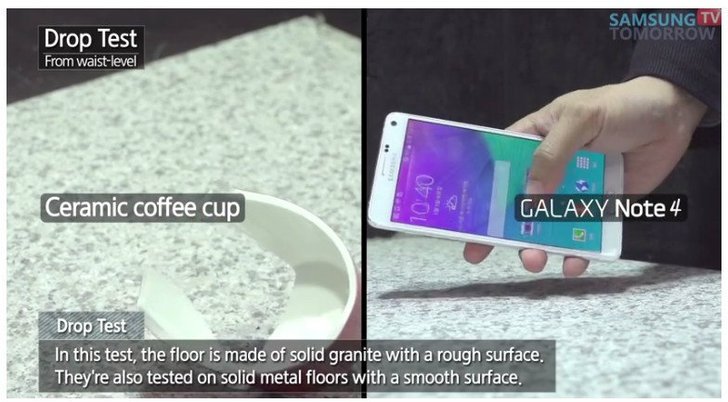 โชว์คลิป Drop Test สมาร์ทโฟน Galaxy Note 4 ว่าแกร่งขนาดไหน