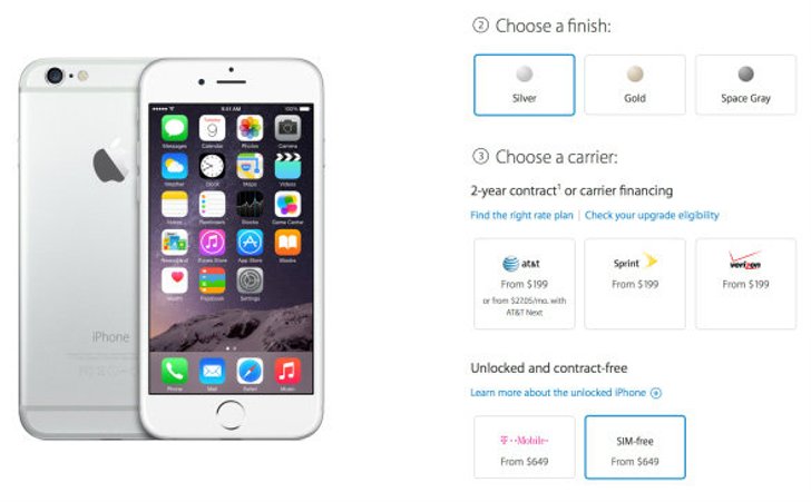 iPhone/6 Plus เครื่องเปล่าสหรัฐฯ ราคาเริ่มต้นที่ 21,500 บาท