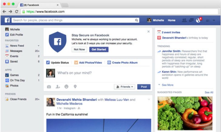 Facebook เพิ่มความปลอดภัยแก่ผู้ใช้ด้วย Quick Checkup