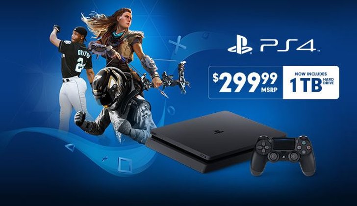 เครื่อง PS4 Slim 1 TB ลดราคาเหลือ 299 เหรียญเท่ากับตัว 500GB