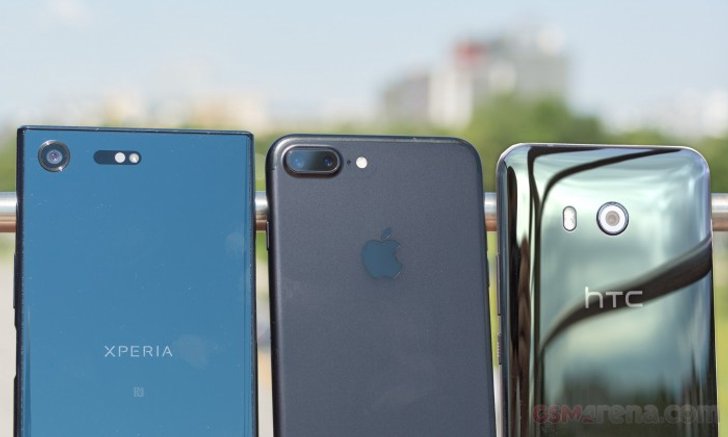iPhone 7 Plus vs HTC U11 vs Sony Xperia XZ Premium รุ่นไหนดีกว่า?