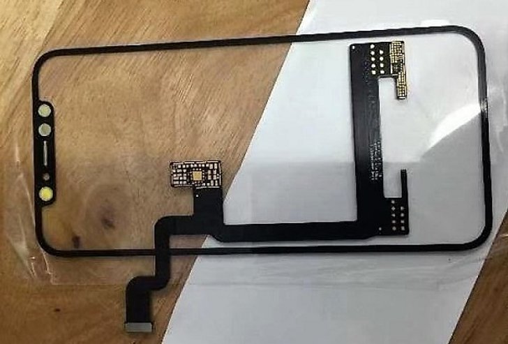 หลุดภาพชิ้นส่วนหน้าจอไร้ขอบพร้อมสายแพร ของ iPhone 8