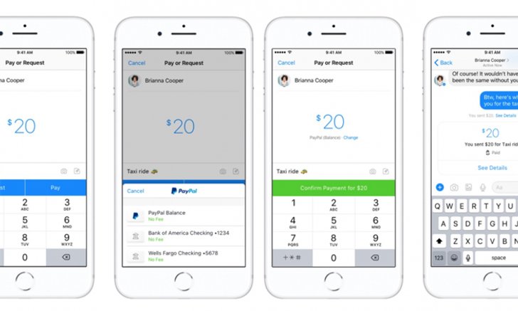 Facebook Messenger รองรับการโอนเงินผ่าน PayPal แล้ว