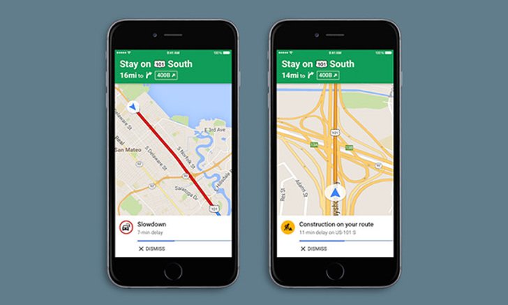 Google เพิ่มฟีเจอร์แจ้งเตือนสภาพการจราจรล่วงหน้าด้วยเสียงใน Google Maps For iOS