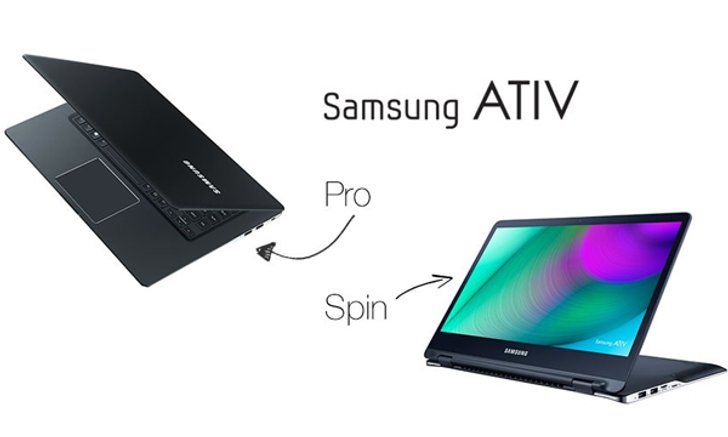 ซัมซุงเปิดตัวคู่หู ATIV Book รุ่นใหม่: 9 Pro รุ่นแรงจอ 4K และ 9 Spin พลิกได้ 360 องศา