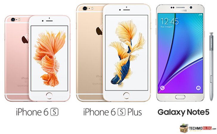 เทียบให้เห็น Galaxy Note 5 vs iPhone 6S vs iPhone 6S Plus ซื้อรุ่นไหนดี? (ที่สุด)
