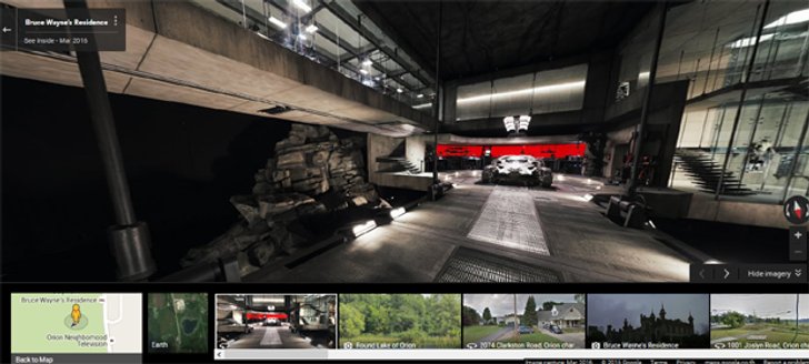 ตามรอย Batman V Superman ! พาชมบ้าน Batman ด้วย Google Street View