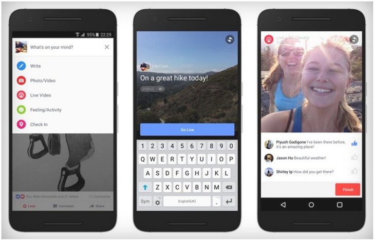 สาวก Android เตรียมตัว Live Streaming ผ่าน Facebook ได้แล้ว