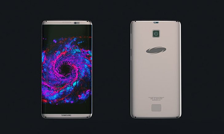 ยลโฉมภาพ Samsung Galaxy S8 Concept สุดล้ำยุคและมี Projector หลังเครื่อง