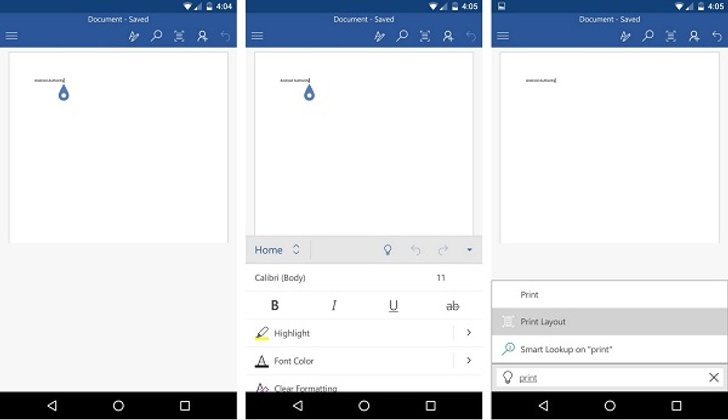 ไมโครซอฟต์ เพิ่มฟีเจอร์ Tell Me ใน Office For Android แล้ววันนี้