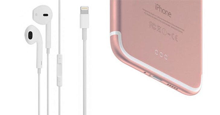 หลุดภาพหูฟัง EarPods ใหม่สำหรับ iPhone 7 เปลี่ยนแจ็คเสียบหูฟังเป็น Lightning Connector