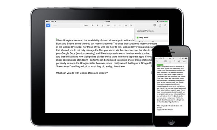 Google ปรับ Docs, Sheets, Slides รองรับการทำงาน Multi Tasking ใน iPad