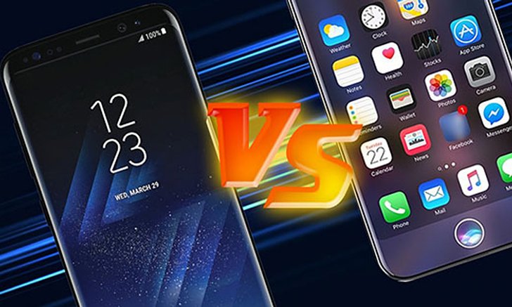 เปรียบเทียบฟีเจอร์เด่น Samsung Galaxy S8 และ iPhone 8 จากข้อมูลล่าสุด