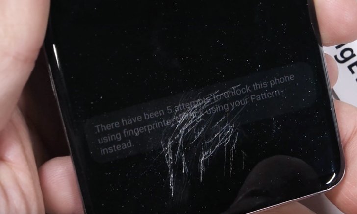 สแกนลายนิ้วมือของ Samsung Galaxy S10 จะใช้งานไม่ได้หากหน้าจอแตก