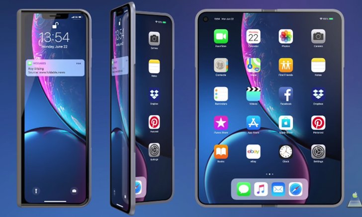 ชมภาพคอนเซ็ป "iPhone X Fold" สวยไม่แพ้ค่ายไหน?