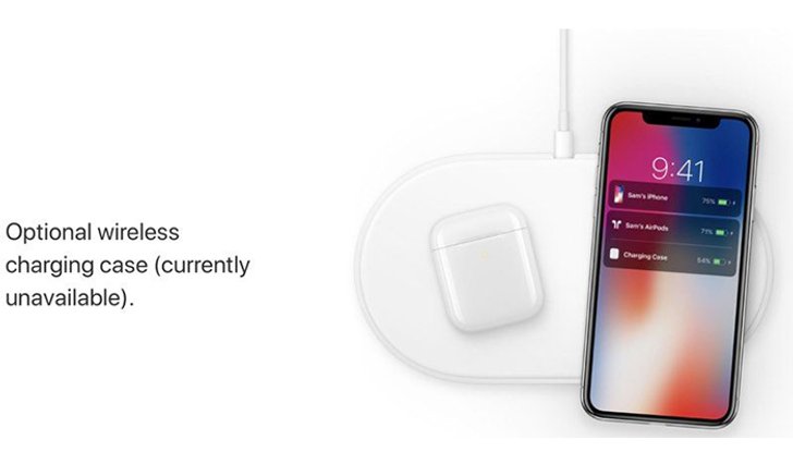 หลุดภาพ AirPower ชุดใหม่ มีการวาง "AirPods" รุ่นใหม่และ "iPhone XS"