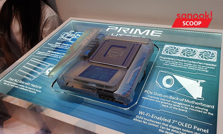Computex 2019 : ASUS Prime Utopia Mainboard แห่งอนาคต เปลี่ยนแปลงและดูหน้าจอได้ครบ