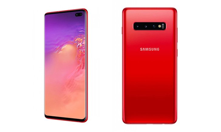 หลุดภาพ Samsung Galaxy S10 / S10+ สีแดงสด Cardinal Red ก่อนเปิดตัวเร็วๆ นี้