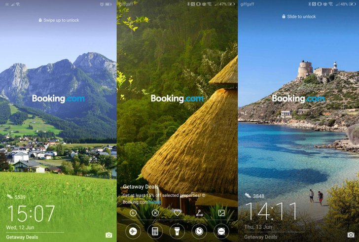 Huawei กล่าวขออภัยผู้ใช้งานกรณีมีโฆษณา Booking ปรากฏบน Lock screen