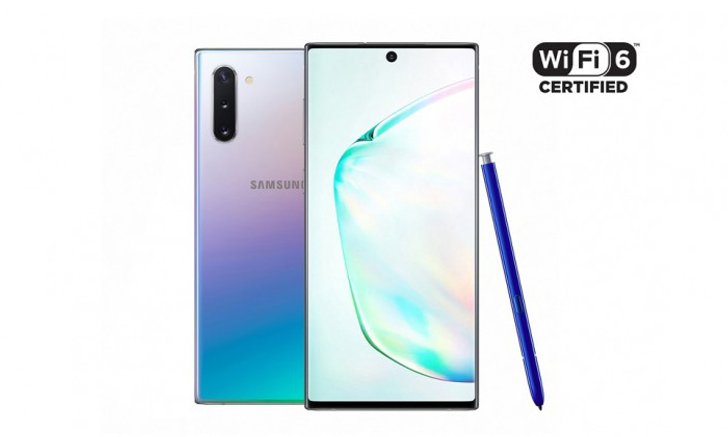 Samsung Galaxy Note 10 Series ผ่านการรับรองให้ใช้ WiFi 6 (802.11 AX) เป็นรุ่นแรก