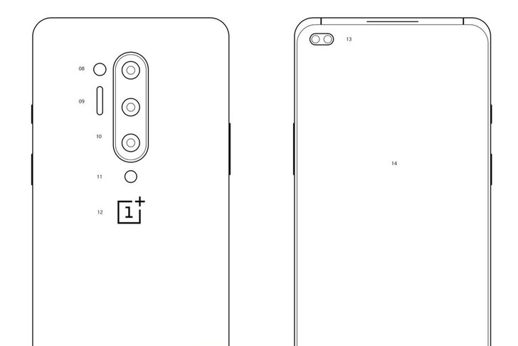 หลุดภาพโครงร่างของ OnePlus 8 Pro พร้อมกล้องหลัง 4 ตัว และกล้องหน้าคู่ เจาะรู