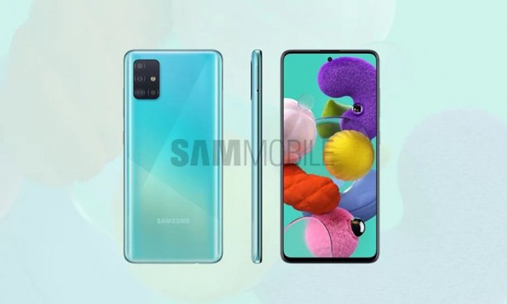 ชมภาพ Samsung Galaxy A51 รุ่นล่าสุด สีสันสวยงาม กล้องหลัง 4 ตัว ก่อนเปิดตัวอีกไม่กี่วันข้างหน้า