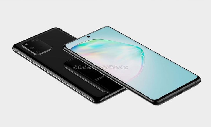พบภาพ Samsung Galaxy Note 10 Lite ใช้จอแบบแบน กล้องหลังสี่เหลี่ยม