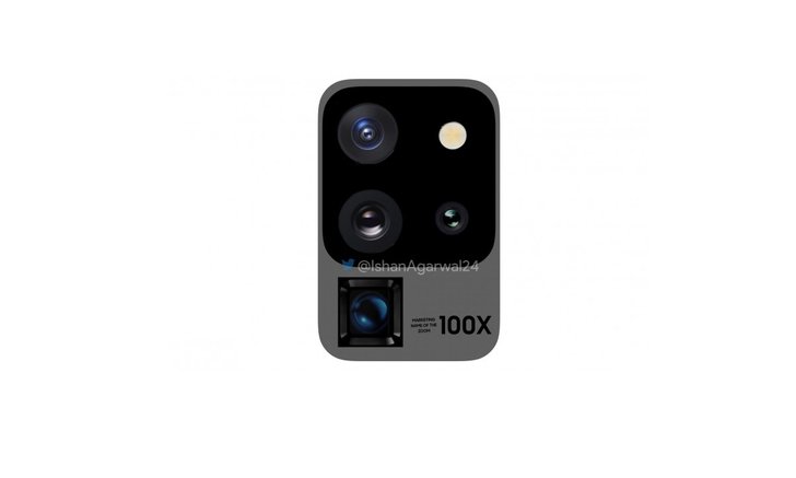 ชมภาพ Samsung Galaxy S20 Ultra กับดีไซน์กล้องที่แปลงและสเปกกล้องซูมได้ 100 เท่า