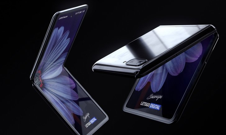 ชมภาพ Render ของ Samsung Galaxy Z Flip ก่อนเปิดตัวในงาน Unpacked 2020