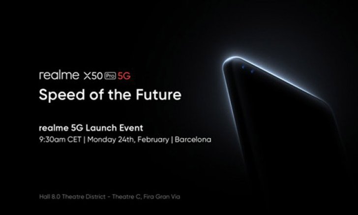 realme เตรียมพร้อมเปิดตัว X50 Pro 5G ในงาน MWC 2020 ปลายเดือนนี้