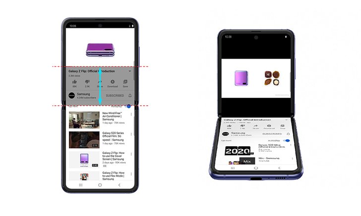 YouTube อัปเดตฟีเจอร์ปรับหน้าจอตามการพับให้กับ Samsung Galaxy Z Flip แล้ววันนี้