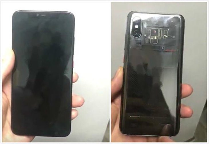 ภาพหลุด Xiaomi Mi 8 เผยด้านหลังโปร่งแสง และหน้าจอมี ติ่ง