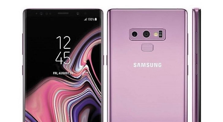 หลุด! ภาพเรนเดอร์อย่างเป็นทางการ "Samsung Galaxy Note 9" สีม่วง Lilac Purple