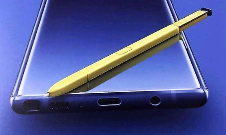 หลุด! โปสเตอร์โปรโมต "Samsung Galaxy Note 9" เผยตัวเครื่องสีน้ำเงิน S Pen สีเหลือง