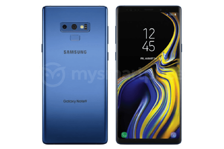 หลุด! ภาพเรนเดอร์ "Samsung Galaxy Note9" สีฟ้า Coral Blue และกล่องบรรจุภัณฑ์
