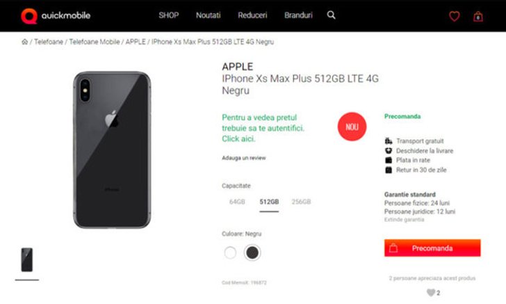 เครือข่ายมือถือในโรมาเนียขึ้นเว็บเปิด Pre-Order “iPhone Xs” ทั้งๆ ที่ Apple ยังไม่เปิดตัว