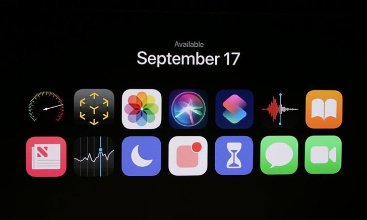 Apple เตรียมเปิดให้อัปเดต "iOS 12" เวอร์ชั่นใหม่ในวันที่ 17 กันยายนนี้